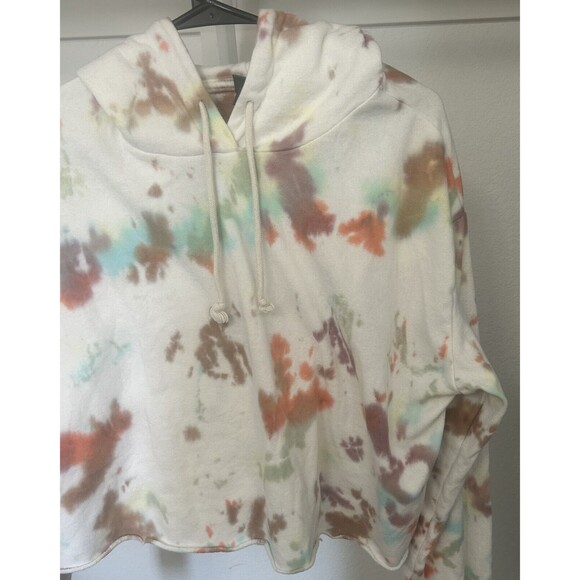 Wild Fable Girls Cropped Multicolor Hoodie Size Large - Picture 4 of 7